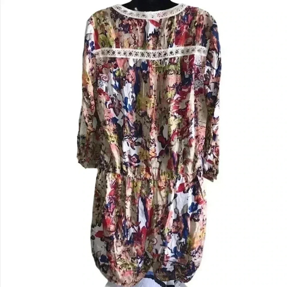 Chelsea & Violet Floral Abstract Romper Size S - Picture 2 of 6